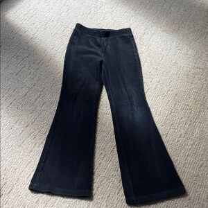 Girls Gap Black Corduroy -like velour Flare Pants size 6-7